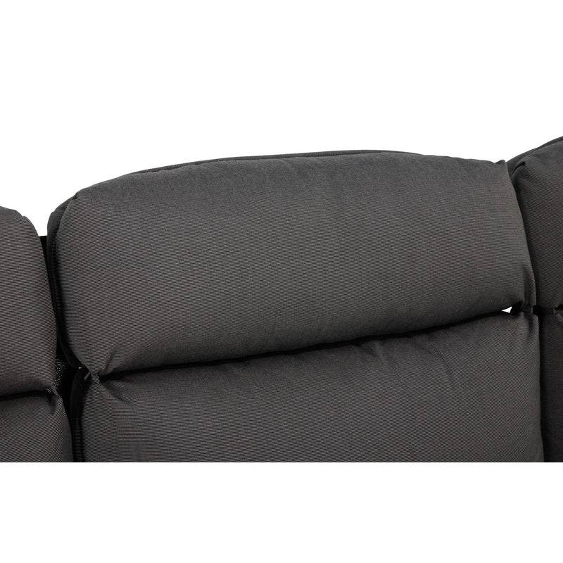 Stirling Black High Back Cushion Sofa - The Great Escape