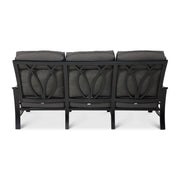 Stirling Black High Back Cushion Sofa - The Great Escape