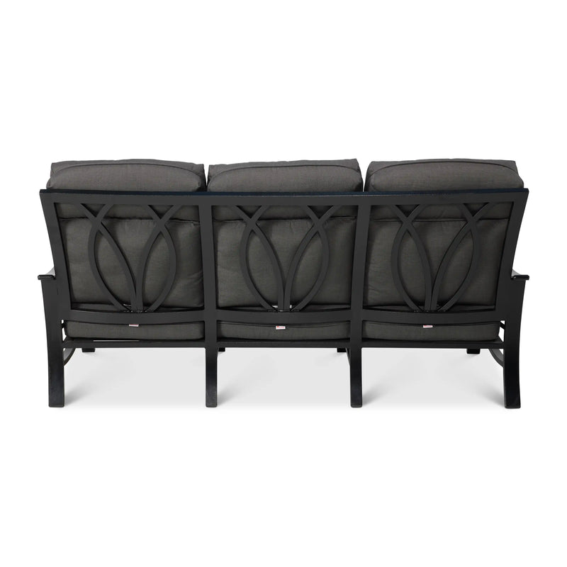 Stirling Black High Back Cushion Sofa - The Great Escape