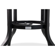 42 Inch Round Black Farnham Slat Bar Height Table - The Great Escape