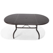 42x76 Inch Oval Scoria Counter Height Table - The Great Escape