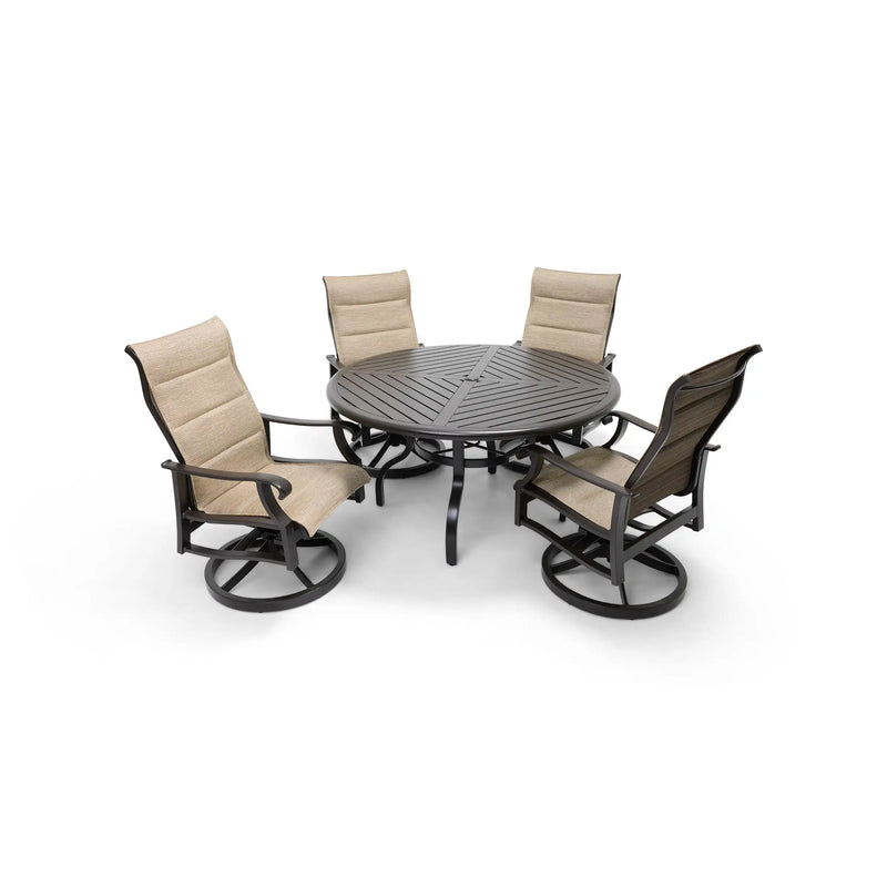 Stirling 5 Piece Padded Sling Dining Group - The Great Escape