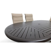 Stirling 7 Piece Padded Sling Oval Dining Group - The Great Escape