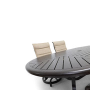 Stirling 7 Piece Padded Sling Oval Dining Group - The Great Escape