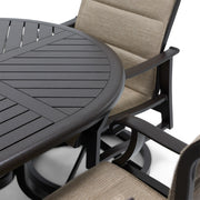Stirling 7 Piece Padded Sling Oval Dining Group - The Great Escape
