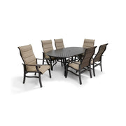 Stirling 7 Piece Padded Sling Oval Dining Group - The Great Escape