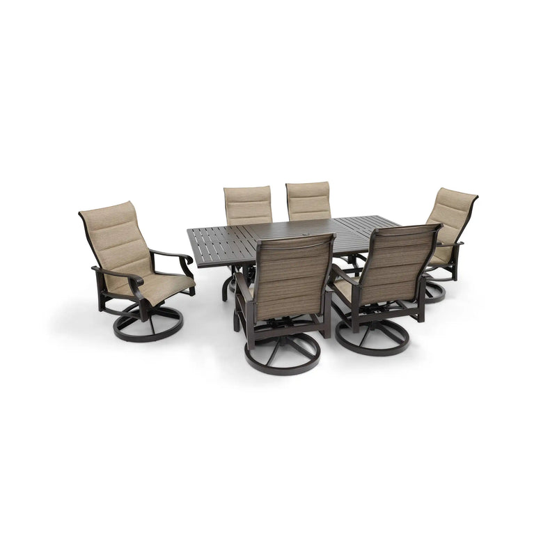 Stirling 7 Piece Padded Sling Dining Group - The Great Escape