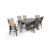 Stirling 7 Piece Padded Sling Dining Group - The Great Escape