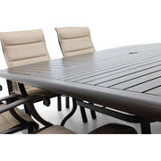 Stirling 9 Piece Padded Sling Square Dining Group - The Great Escape