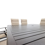 Stirling 9 Piece Padded Sling Square Dining Group - The Great Escape