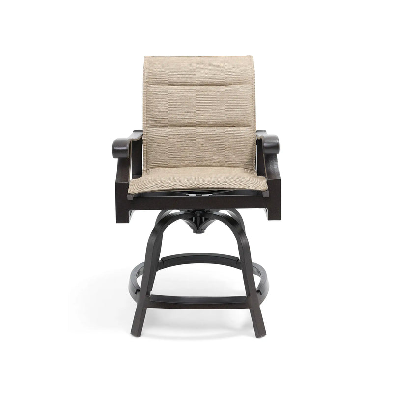 Stirling Padded Swivel Counter Height Stool - The Great Escape