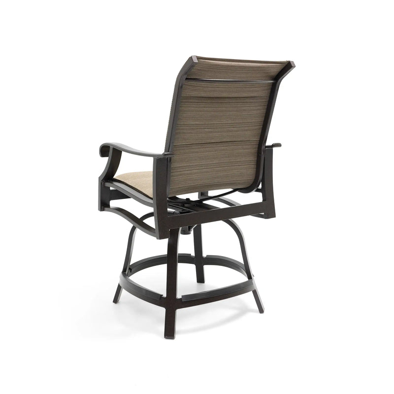 Stirling Padded Swivel Counter Height Stool - The Great Escape