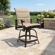 Stirling Padded Swivel Counter Height Stool - The Great Escape