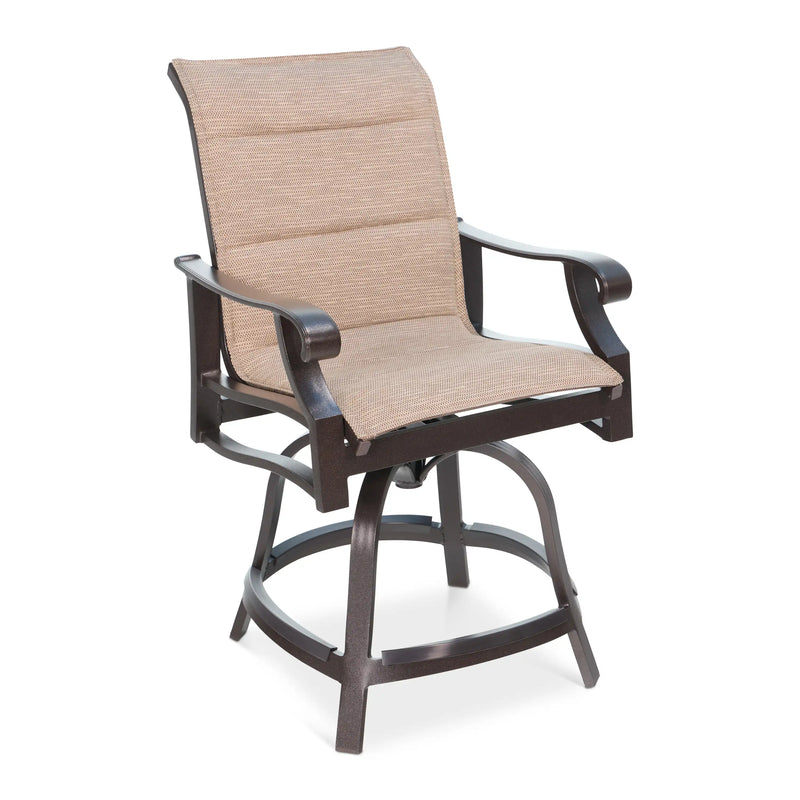 Stirling Padded Swivel Counter Height Stool - The Great Escape