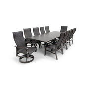 Stirling 11 Piece Woven Dining Group W/ 44"x112" Rect. Table - The Great Escape