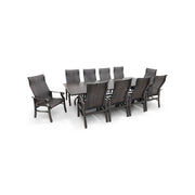 Stirling 11 Piece Woven Dining Group W/ 44"x112" Rect. Table - The Great Escape