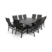 Stirling 11 Piece Woven Dining Group W/ 60"x84" Rect. Table - The Great Escape