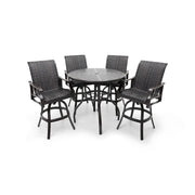 Stirling 5 Piece Woven Bar Height Group - The Great Escape