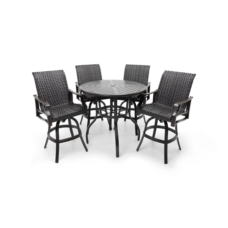 Stirling 5 Piece Woven Bar Height Group - The Great Escape