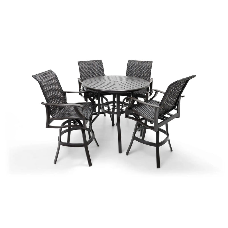 Stirling 5 Piece Woven Bar Height Group - The Great Escape