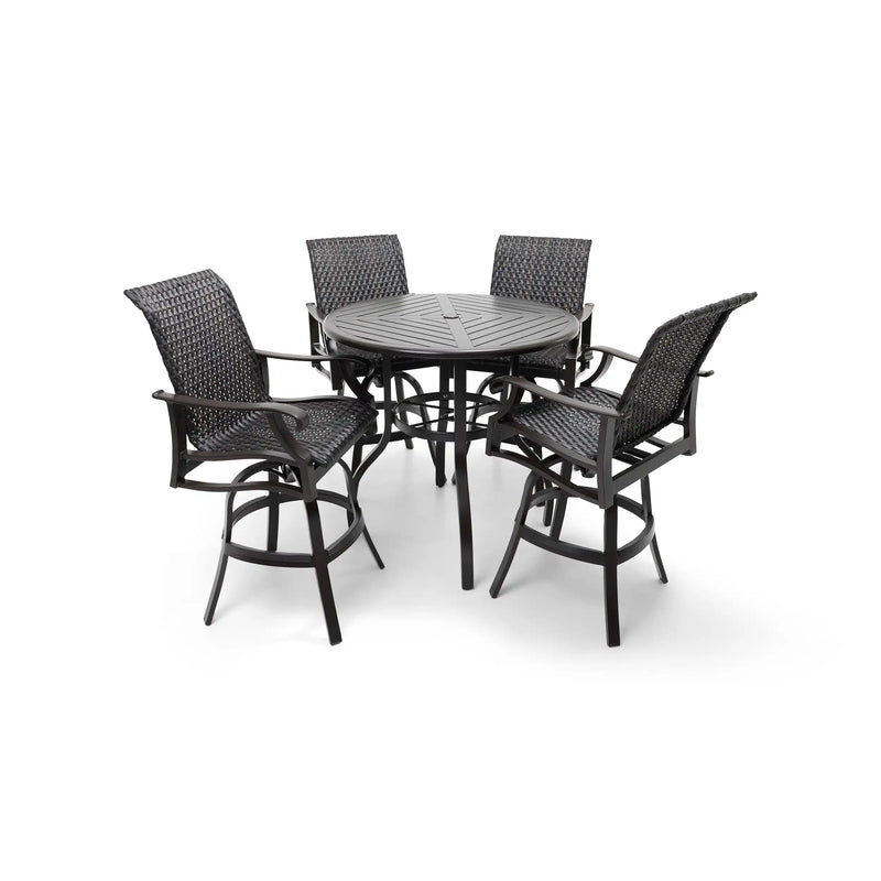 Stirling 5 Piece Woven Bar Height Group - The Great Escape