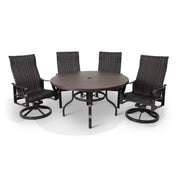 Stirling 5 Piece Woven Dining Group With 2 Swivel Rockers - The Great Escape