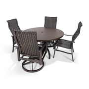 Stirling 5 Piece Woven Dining Group With 2 Swivel Rockers - The Great Escape