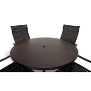 Stirling 5 Piece Woven Dining Group With 2 Swivel Rockers - The Great Escape