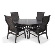 Stirling 5 Piece Woven Slat Dining Group - The Great Escape