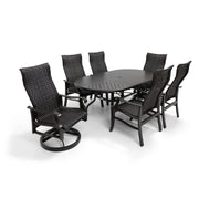 Stirling 7 Piece Woven Oval Dining Group - The Great Escape