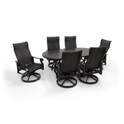 Stirling 7 Piece Woven Oval Dining Group - The Great Escape