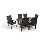 Stirling 7 Piece Woven Oval Dining Group - The Great Escape