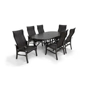 Stirling 7 Piece Woven Oval Dining Group - The Great Escape