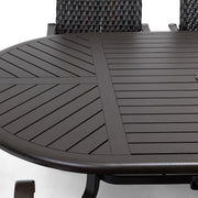 Stirling 7 Piece Woven Oval Dining Group - The Great Escape