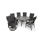 Stirling 7 Piece Woven Round Dining Group - The Great Escape