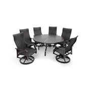 Stirling 7 Piece Woven Round Dining Group - The Great Escape