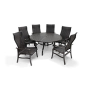 Stirling 7 Piece Woven Round Dining Group - The Great Escape