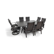 Stirling 9 Piece Woven Dining Group W/ 60"x84" Rect. Table - The Great Escape
