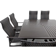 Stirling 9 Piece Woven Square Dining Group - The Great Escape