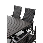 Stirling 9 Piece Woven Square Dining Group - The Great Escape