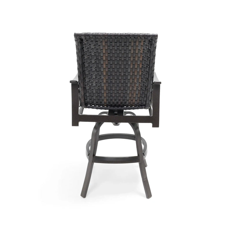 Stirling Woven Swivel Barstool - The Great Escape