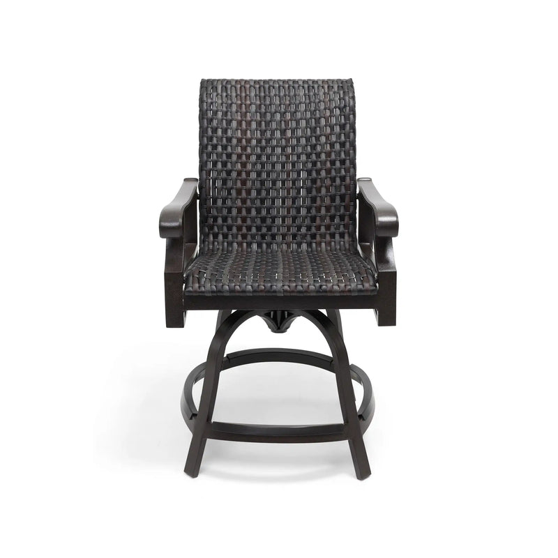 Stirling Woven Swivel Counter Height Stool - The Great Escape