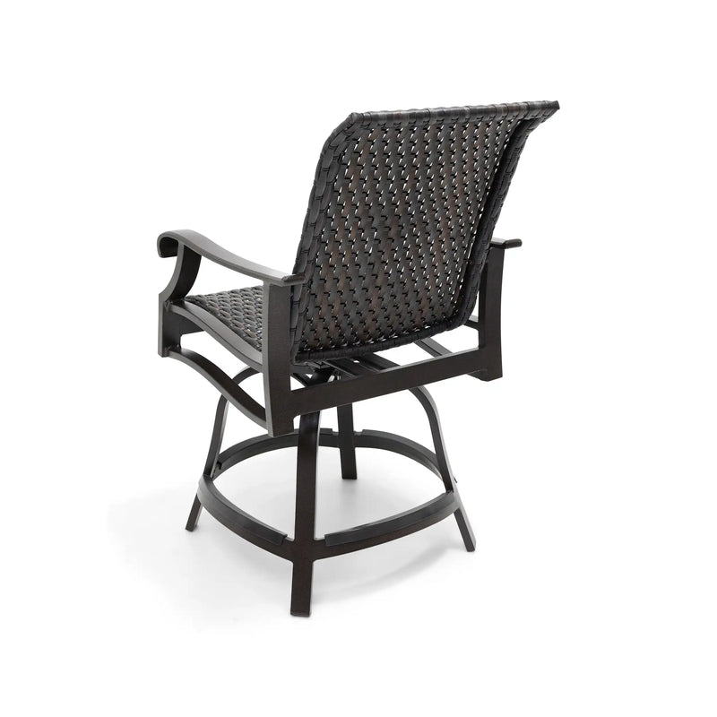 Stirling Woven Swivel Counter Height Stool - The Great Escape