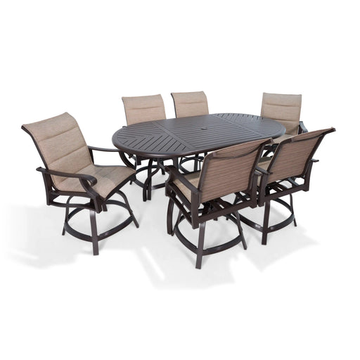 Stirling 7 Piece Padded Counter Height Group - The Great Escape