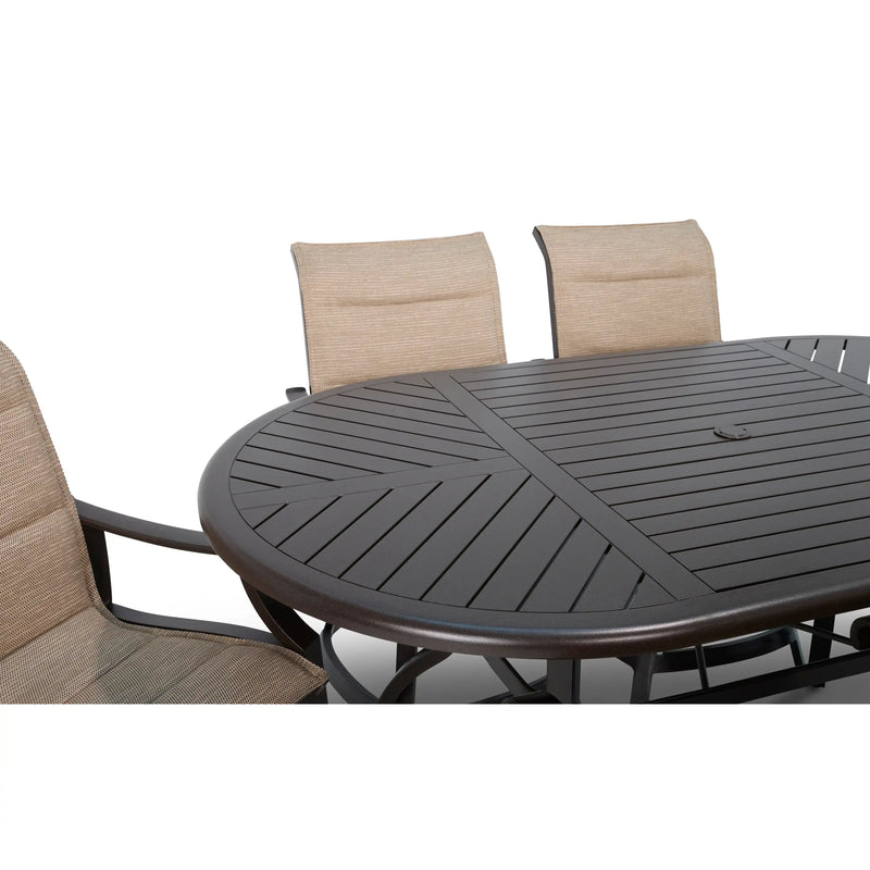 Stirling 7 Piece Padded Counter Height Group - The Great Escape