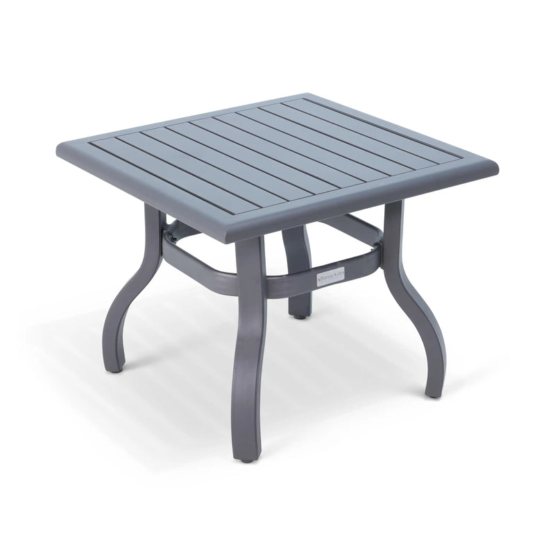 23 Inch Square Graphite Farnham Slat End Table - The Great Escape