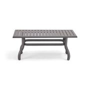 26x48 Inch Rectangle Graphite Farnham Slat Coffee Table - The Great Escape