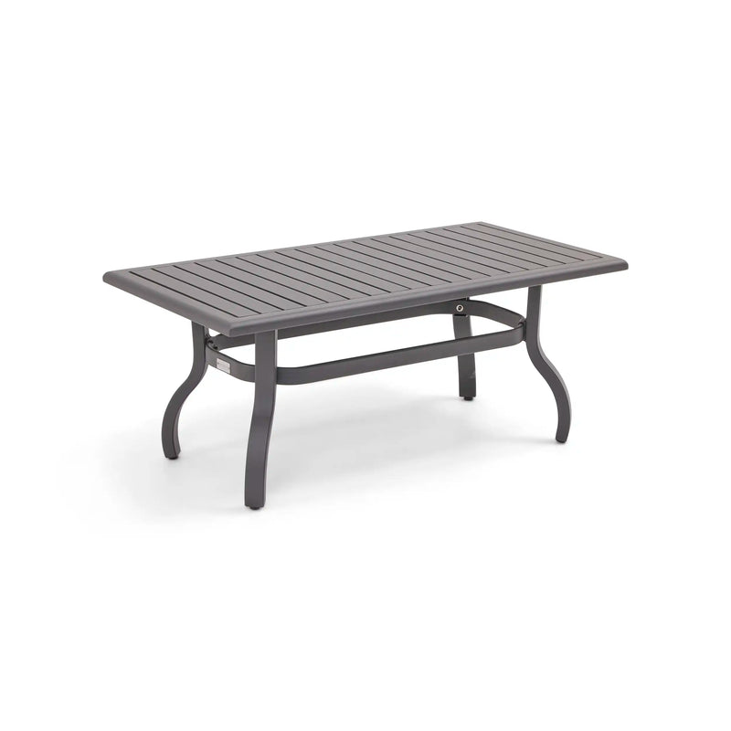 26x48 Inch Rectangle Graphite Farnham Slat Coffee Table - The Great Escape