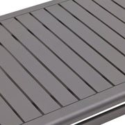 26x48 Inch Rectangle Graphite Farnham Slat Coffee Table - The Great Escape