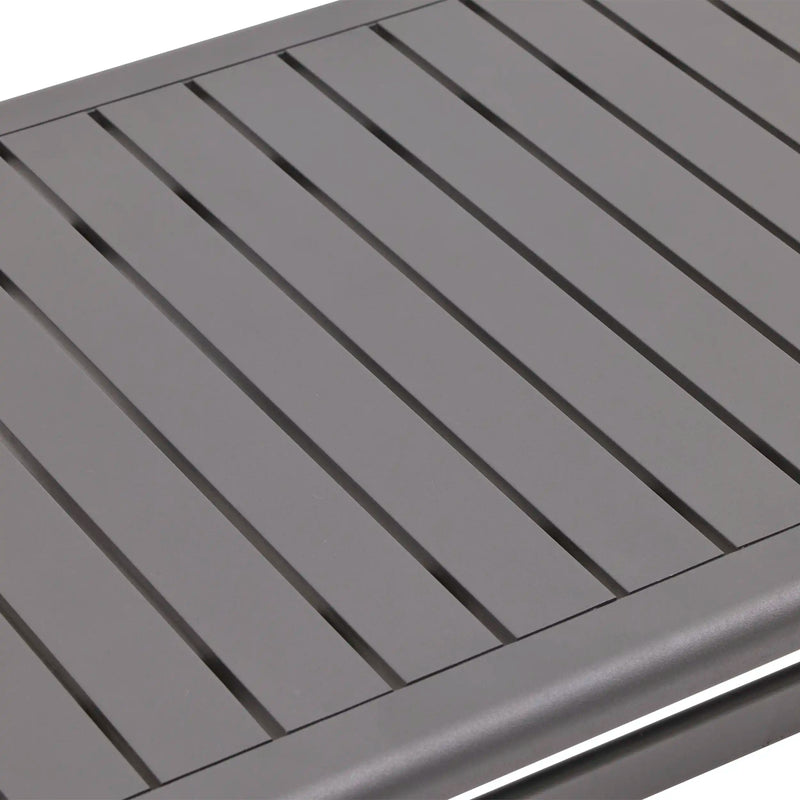 26x48 Inch Rectangle Graphite Farnham Slat Coffee Table - The Great Escape
